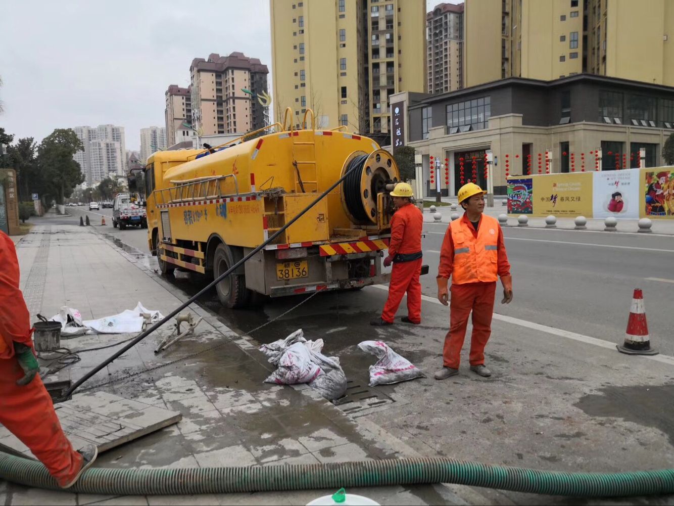 裕华排污管道清淤-管道清洗